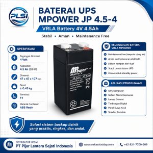 Baterai UPS Mpower JP 4.5-4?