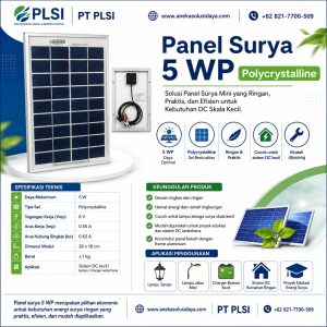 Panel Surya 5 Watt GH Solar GHSP-18: Spesifikasi, Kinerja, dan Aplikasinya